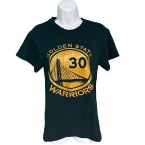 Gildan Black & Gold Collectible NBA Golden State Warriors Steph Curry Tee Size S